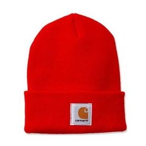 Muts Carhartt Men Acrylic Watch Hat Bright Orange