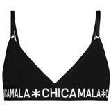 Sport BH Chicamala Girls Triangle Top Solid Black-Maat 176