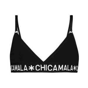 Sport BH Chicamala Girls Triangle Top Solid Black-Maat 134 / 140