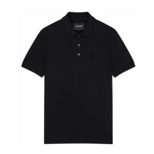 Polo Lyle & Scott Men Tonal Eagle Jet Black-XL