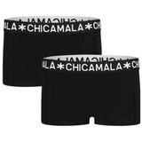 Boxershort Chicamala Girls Solid Black Black (2-Delig)-Maat 146 / 152