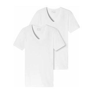 T-Shirt Schiesser Men 173982 White (set van 2)-L
