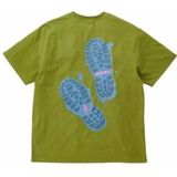 T-Shirt Gramicci Men Footprints Tee Pistachio-XS