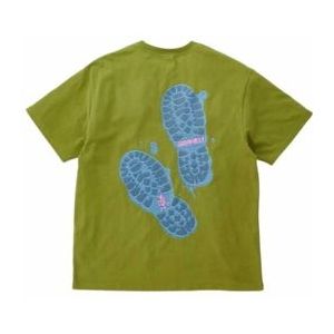 T-Shirt Gramicci Men Footprints Tee Pistachio-XS