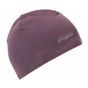 Muts Bergans Kids Wool Junior Beanie Dark Ruby Purple - Maat 50