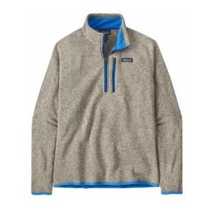 Trui Patagonia Men Better Sweater 1/4 Zip Oar Tan / Vessel Blue-XL