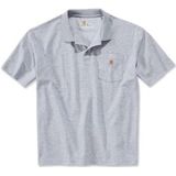 Polo Carhartt Men Work Pocket S/S Heather Grey-XL