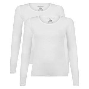T-Shirt Bamboo Basics Women Lara White (2-Delig)-XL