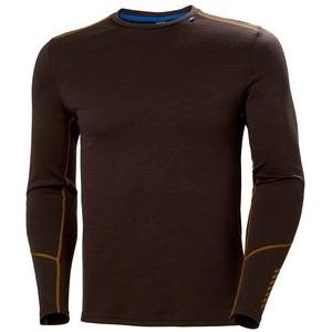 Ondershirt Helly Hansen Men Lifa Merino Midweight Crew Triple Espresso-M