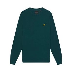 Trui Lyle & Scott Men Cotton Crew Neck Jumper Malachite Green-M