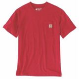 T-Shirt Carhartt Men Workwear Pocket S/S Fire Red Heather-XL