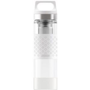 Waterfles Sigg Hot Cold Glass WMB White 0.4L
