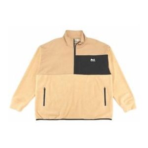Half-Zip Sweater Taikan Unisex Polar Fleece Beige-XL