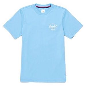 T-Shirt Herschel Supply Co. Women's Tee Classic Logo Alaskan Blue White-XS