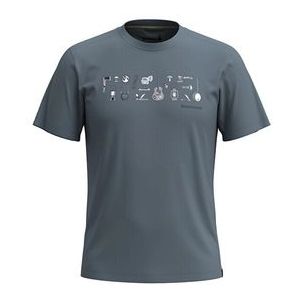 Smartwool Gone Camping Graphic Slim Fit T-shirt Met Korte Mouwen Blauw M Man