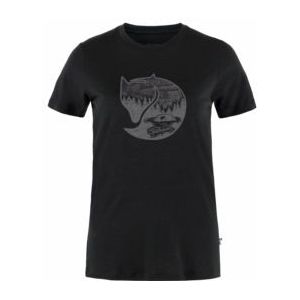 T-Shirt Fjällräven Women Abisko Wool Fox SS Black Iron Grey-L