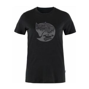 T-Shirt Fjällräven Women Abisko Wool Fox SS Black Iron Grey