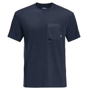 T-Shirt Jack Wolfskin Men Wanderthirst T Night Blue-XL