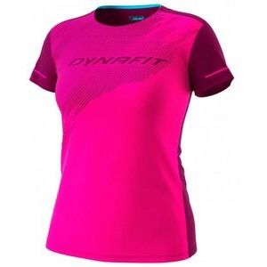 Hardloopshirt Dynafit Women Alpine 2 Short Sleeve Pink Glo-S