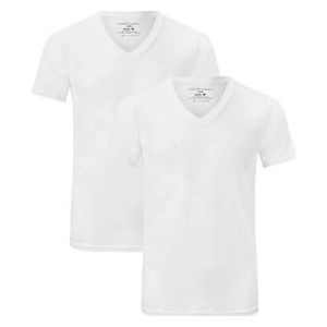 T-Shirt Bamboo Basics Men Vinn Optical White (2-Delig)-XL