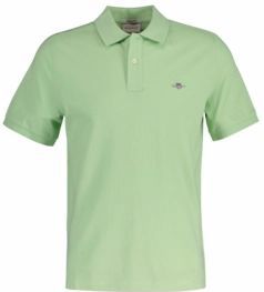 GANT - Poloshirt - Katoen - Korte Mouwen - Zijsplitten - Geborduurd Logo