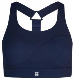 Sport BH Sweaty Betty Women Power Medium Support Sports Navy Blue-L