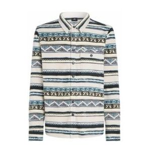 Overhemd O'Neill Men Superfleece Grey Ikat Stripe-S