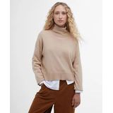 Barbour - Shelby Knitted Jumper - Trui - Camel - Katoen-Kasjmiermix