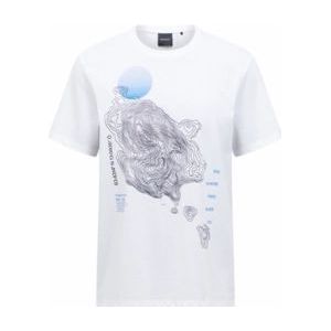 T-Shirt Peak Performance Men Explore Graphic Tee White Blue Shadow-XXL