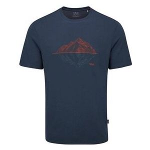 T-Shirt Rab Men Crimp Reflection Tempest Blue-XL