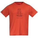T-Shirt Bergans Men Graphic Wool Tee Brick-M