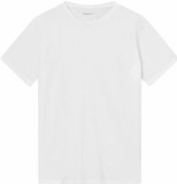 KnowledgeCotton Apparel - T-shirt - Wit - 100% Biologisch Katoen