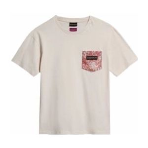 T-Shirt Napapijri x Liberty Women Candolle NS5 Whitecap Gray-M