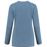 Trui Blue Loop Women Essential Sweater Light Blue Melange