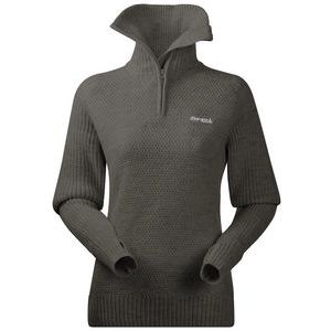 Trui Bergans Women Ulriken Jumper Green Mud Mel-XS