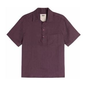 Blouse OAS Men Plum Girona Linen Shirt-S