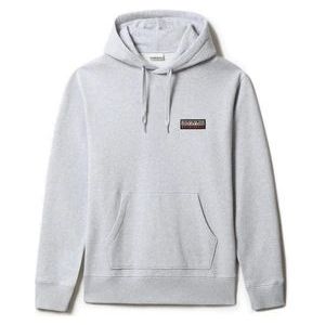 Napapijri - B-Morgex Hoody - Lichtgrijs Melange - Katoen