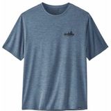 T Shirt Patagonia Men Cap Cool Daily Graphic Shirt 73 Skyline: Utility Blue X/Dye-XL