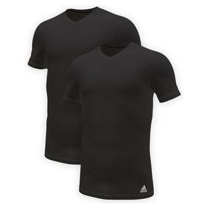 Ondershirt Adidas Men V-Neck Black (2 pack)-XXL