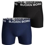Boxershort Björn Borg Men Core Solid Blue Depths (2-pack)-XS