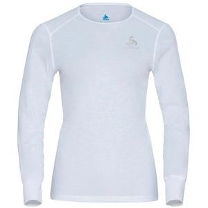 Ondershirt Odlo Women BL Top Crew Neck LS Active Warm Eco White-M