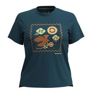 T-Shirt Smartwool Women Guardian of the Skies Graphic Short Sleeve Tee Twilight Blue-L