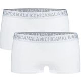 Boxershort Chicamala Women Solid White White (2-Delig)-S