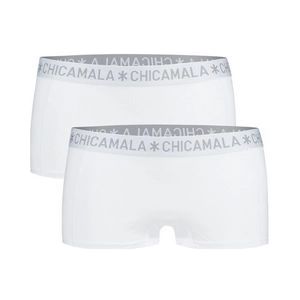 Boxershort Chicamala Women Solid White White (2-Delig)-S