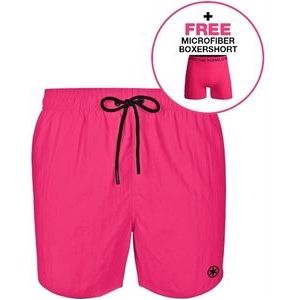 Zwembroek Muchachomalo Men Solid Neon Pink 2024-S