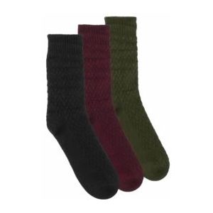 Sok Barbour Men Cheswick Sock Set Black Slate Tartan-Schoenmaat 40 - 45