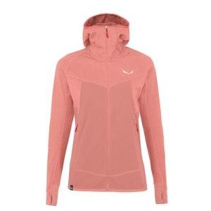 Vest Salewa Women Puez Hybrid Polarlite Hooded Lantana Pink Melange-XL