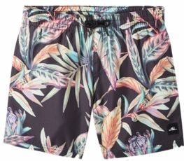 Zwembroek O'Neill Boys Cali Print 13 inch Black Tropical Flower-Maat 140