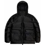 Winterjas RAINS Unisex Alta Puffer Cargo Jacket Black Grain-XL