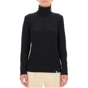 Skipully UYN Women Skyon Snowcrystal 2Nd Layer Turtle Neck Black-L